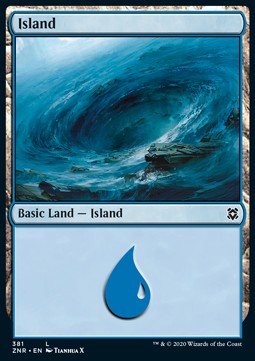 Island⁣ - Zendikar Rising: Extras⁣ (Land)⁣ [381]