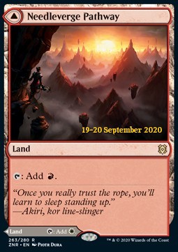 Needleverge Pathway // Pillarverge Pathway (V.2)⁣ - Zendikar Rising: Promos⁣ (Rare)⁣ [263]