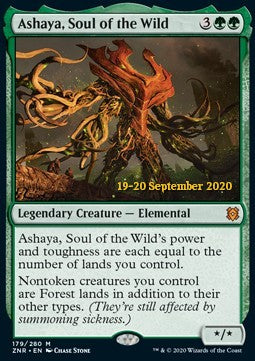 Ashaya, Soul of the Wild (V.2) - Zendikar Rising: Promos (Mythic) [PZNR-179]