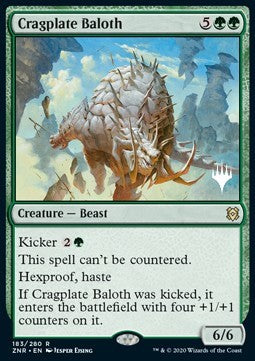 Cragplate Baloth (V.1)⁣ - Zendikar Rising: Promos⁣ (Rare)⁣ [183]