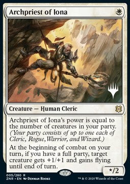 Archpriest of Iona (V.1)⁣ - Zendikar Rising: Promos⁣ (Rare)⁣ [5]