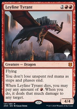 Leyline Tyrant (V.1)⁣ - Zendikar Rising: Promos⁣ (Mythic)⁣ [147]