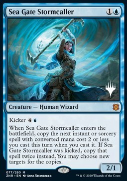 Sea Gate Stormcaller (V.1)⁣ - Zendikar Rising: Promos⁣ (Mythic)⁣ [77]