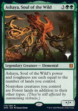 Ashaya, Soul of the Wild (V.1)⁣ - Zendikar Rising: Promos⁣ (Mythic)⁣ [179]