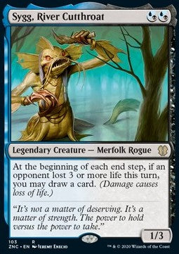 Sygg, River Cutthroat⁣ - Commander: Zendikar Rising⁣ (Rare)⁣ [103]