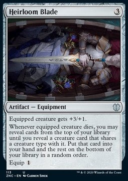 Heirloom Blade⁣ - Commander: Zendikar Rising⁣ (Uncommon)⁣ [113]