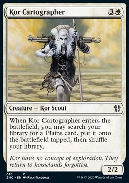 Kor Cartographer⁣ - Commander: Zendikar Rising⁣ (Common)⁣ [18]