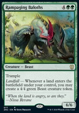 Rampaging Baloths⁣ - Commander: Zendikar Rising⁣ (Rare)⁣ [77]