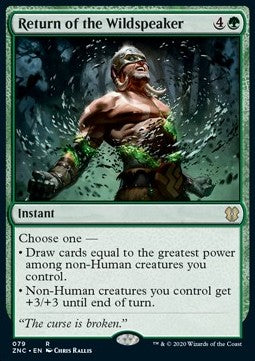 Return of the Wildspeaker⁣ - Commander: Zendikar Rising⁣ (Rare)⁣ [79]