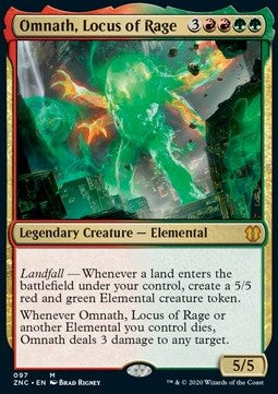 Omnath, Locus of Rage⁣ - Commander: Zendikar Rising⁣ (Mythic)⁣ [97]