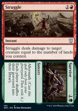 Struggle // Survive⁣ - Commander: Zendikar Rising⁣ (Uncommon)⁣ [102]