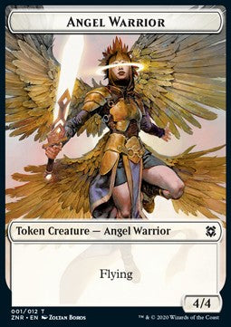 Angel Warrior Token (W 4/4) // Insect Token (G 1/1)⁣ - Zendikar Rising: Extras⁣ (Token)⁣ [T 1/7]