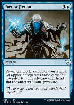 Fact or Fiction (V.1)⁣ - Commander Legends: Extras⁣ (Uncommon)⁣ [396]