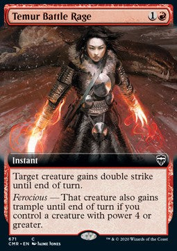 Temur Battle Rage (V.2) - Commander Legends: Extras (Common) [XCMR-671]