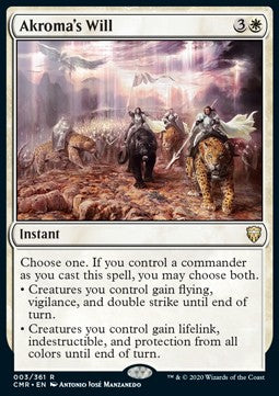 Akroma's Will⁣ - Commander Legends⁣ (Rare)⁣ [3]