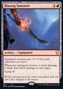 Blazing Sunsteel⁣ - Commander Legends: Extras⁣ (Rare)⁣ [364]