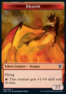 Dragon Token (R 2/2) // Treasure Token⁣ - Commander Legends: Extras⁣ (Token)⁣ [T 07/12]