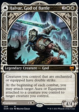Halvar, God of Battle // Sword of the Realms⁣ - Kaldheim: Extras⁣ (Mythic)⁣ [299]