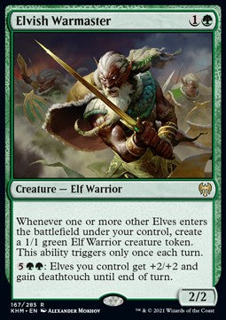 Elvish Warmaster⁣ - Kaldheim⁣ (Rare)⁣ [167]