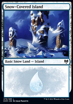 Snow-Covered Island (V.2)⁣ - Kaldheim⁣ (Land)⁣ [279]
