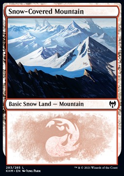 Snow-Covered Mountain (V.2)⁣ - Kaldheim⁣ (Land)⁣ [283]