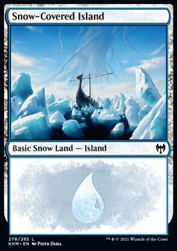 Snow-Covered Island (V.1)⁣ - Kaldheim⁣ (Land)⁣ [278]