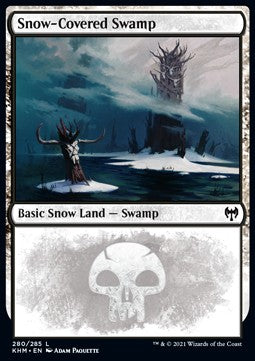 Snow-Covered Swamp (V.1)⁣ - Kaldheim⁣ (Land)⁣ [280]