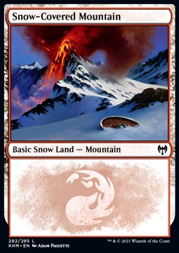 Snow-Covered Mountain (V.1)⁣ - Kaldheim⁣ (Land)⁣ [282]