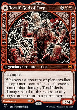 Toralf, God of Fury // Toralf's Hammer⁣ - Kaldheim: Extras⁣ (Mythic)⁣ [313]
