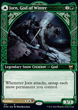 Jorn, God of Winter // Kaldring, the Rimestaff⁣ - Kaldheim: Extras⁣ (Rare)⁣ [317]
