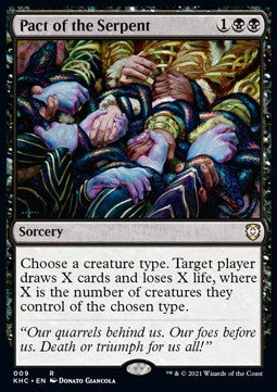 Pact of the Serpent⁣ - Commander: Kaldheim⁣ (Rare)⁣ [9]