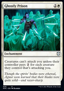 Ghostly Prison⁣ - Commander: Kaldheim⁣ (Uncommon)⁣ [26]