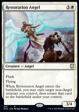 Restoration Angel⁣ - Commander: Kaldheim⁣ (Rare)⁣ [31]