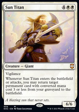 Sun Titan⁣ - Commander: Kaldheim⁣ (Mythic)⁣ [34]