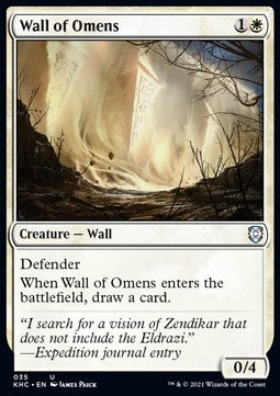 Wall of Omens⁣ - Commander: Kaldheim⁣ (Uncommon)⁣ [35]
