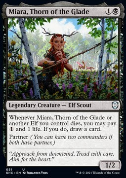 Miara, Thorn of the Glade⁣ - Commander: Kaldheim⁣ (Uncommon)⁣ [51]