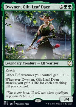 Dwynen, Gilt-Leaf Daen⁣ - Commander: Kaldheim⁣ (Rare)⁣ [56]