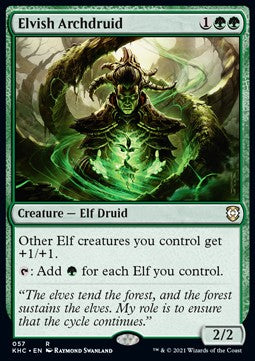 Elvish Archdruid⁣ - Commander: Kaldheim⁣ (Rare)⁣ [57]
