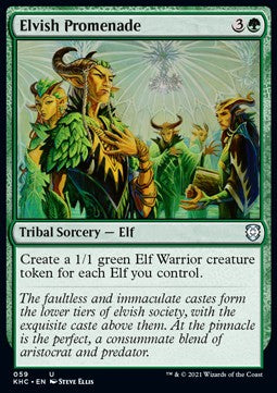 Elvish Promenade⁣ - Commander: Kaldheim⁣ (Uncommon)⁣ [59]