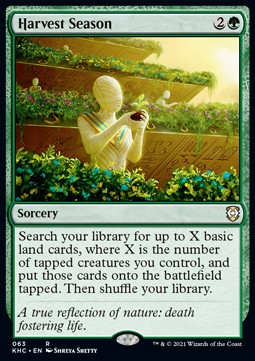 Harvest Season⁣ - Commander: Kaldheim⁣ (Rare)⁣ [63]