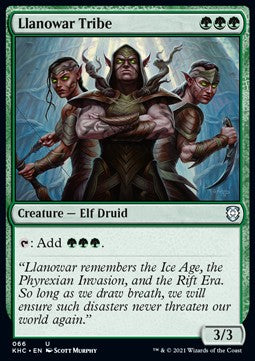 Llanowar Tribe⁣ - Commander: Kaldheim⁣ (Uncommon)⁣ [66]