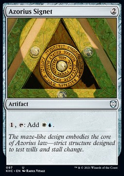 Azorius Signet⁣ - Commander: Kaldheim⁣ (Uncommon)⁣ [97]