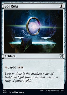 Sol Ring⁣ - Commander: Kaldheim⁣ (Uncommon)⁣ [104]
