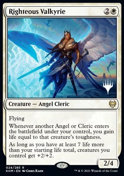Righteous Valkyrie (V.2)⁣ - Kaldheim: Promos⁣ (Rare)⁣ [24]