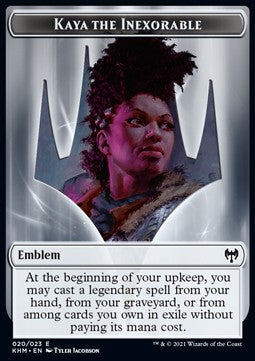 Kaya the Inexorable Emblem // Treasure Token⁣ - Kaldheim: Extras⁣ (Token)⁣ [T 20/19]