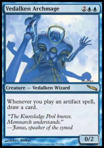 Vedalken Archmage⁣ - Mirrodin⁣ (Rare)⁣ [55]