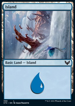 Island (V.1)⁣ - Strixhaven: School of Mages: Extras⁣ (Land)⁣ [368]