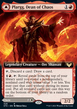 Plargg, Dean of Chaos // Augusta, Dean of Order⁣ - Strixhaven: School of Mages: Extras⁣ (Rare)⁣ [328]