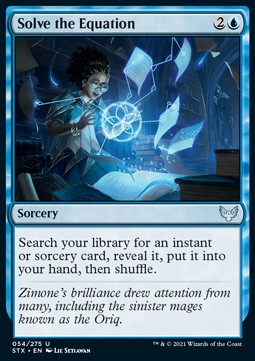 Solve the Equation⁣ - Strixhaven: School of Mages⁣ (Uncommon)⁣ [54]