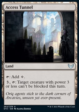 Access Tunnel⁣ - Strixhaven: School of Mages⁣ (Uncommon)⁣ [262]